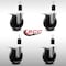 Service Caster 5'' SS Phenolic Swivel 1-1/2'' Expanding Stem Caster Set Total Lock Brake, 4PK SCC-SSEXTTL20S514-PHS-112-4 - alternate 2